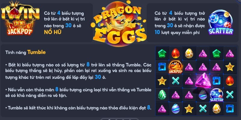 Game Dragon eggs Iwin được tối ưu hóa để tương thích trên mọi dòng máy