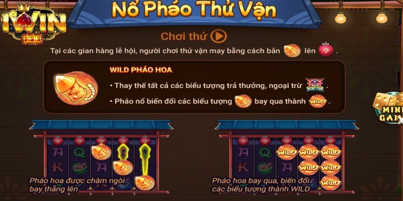 Cách tính dòng thưởng  Lễ hội pháo hoa Iwin