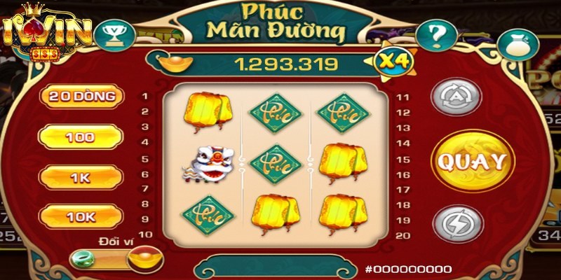 Bảng tỷ lệ trả thưởng hấp dẫn của Phúc Mãn Đường Iwin